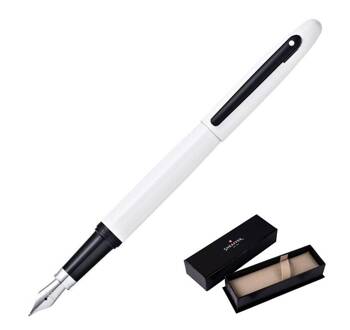9425 Pióro wieczne Sheaffer VFM, białe, wykończenia w kolorze czarnym