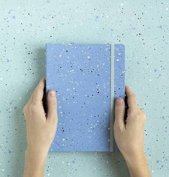 Notebook fILOFAX Expressions A5 blok w linie,  niebieski, motyw Sky