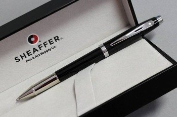 9338 Pióro kulkowe Sheaffer kolekcja 100, czarne, wykończenia chromowane