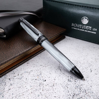 Długopis Monteverde Prima, Grey Swirl, szary