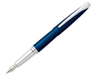 Pióro wieczne Cross ATX niebieskie, elementy chromowane