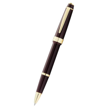 Pióro kulkowe Cross Bailey Light brązowe, elementy w kolorze złotym