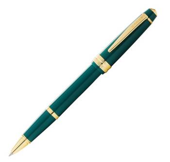 Pióro kulkowe Cross Bailey Light zielone, elementy w kolorze złotym