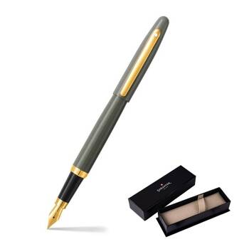 9427 Pióro wieczne Sheaffer VFM, szary, wykończenia w kolorze złotym PVD