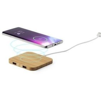 Bambusowa ładowarka bezprzewodowa 10W