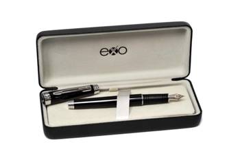 Pióro wieczne EXO Sagitta, czarny, wykończenia chromowane