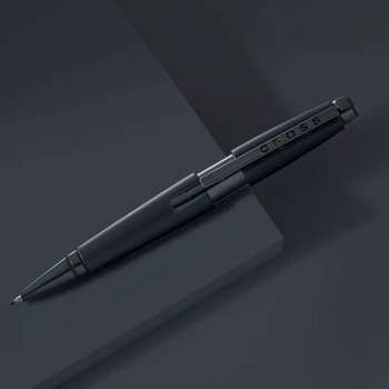 Długopis żelowy Cross Edge czarny, elementy czarne