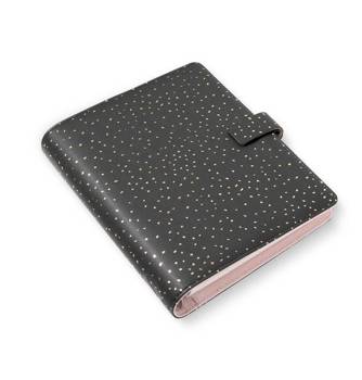 Organizer fILOFAX Confetti A5, ciemny grafit, motyw Charcoal