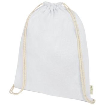 Orissa 140 g/m² organic cotton drawstring bag 5L