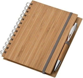 Notatnik A5 z bambusową okładką