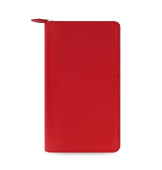 Organizer fILOFAX SAFFIANO Compact ZIP Personal, czerwony