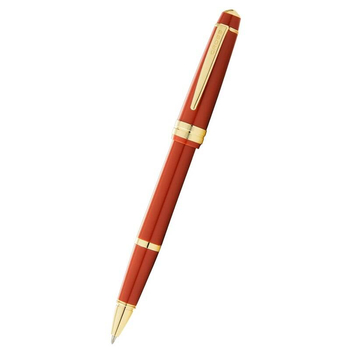 Pióro kulkowe Cross Bailey Light czerwone, elementy w kolorze złotym