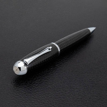 Długopis Monteverde Super Mega, Carbon Fiber, wykończenia chromowane