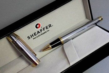 9342 Pióro kulkowe Sheaffer kolekcja 300, chrom, wykończenia w kolorze złotym