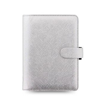 Organizer fILOFAX SAFFIANO Metallic Personal, srebrny