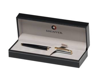 9475 Długopis Sheaffer kolekcja Sagaris, czarny/chrom, wykończenia w kolorze złotym