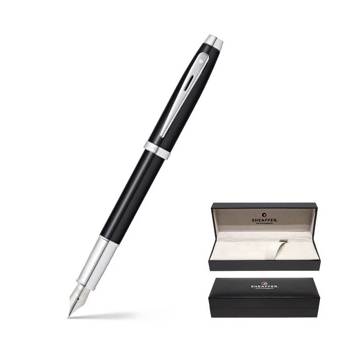 9317 Pióro wieczne Sheaffer kolekcja 100, czarne mat, wykończenia niklowane