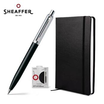 Zestaw prezentowy Sheaffera, czarny długopis 32111 BP, notes A5