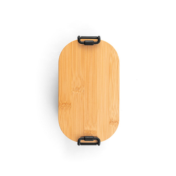 MAHLEB. Szczelne pudełko z PP z bambusową pokrywką