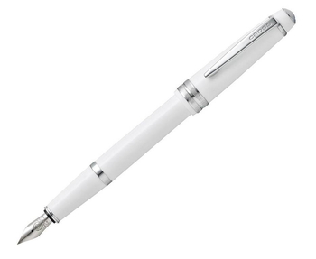 Pióro wieczne Cross Bailey Light białe, elementy chromowane