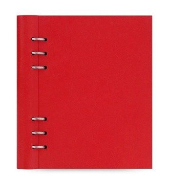 Clipbook fILOFAX CLASSIC A5, notatnik i terminarze bez dat, czerwona okładka