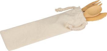 Zestaw sztućców bambusowych