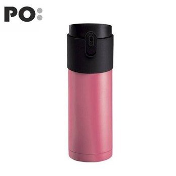 Kubek termiczny PO: Pao, ciemnoróżowy