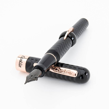 Pióro wieczne Mark Twain Crescent Filler, czarne, Black Chase