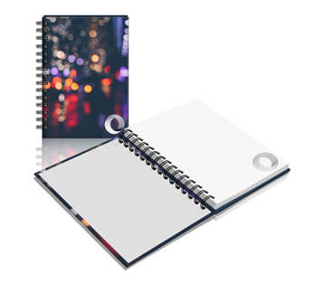 Notes w twardej okładce na spirali