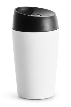 TRAVEL KUBEK Z ZAMKNIĘCIEM,  BIAŁY 240 ML