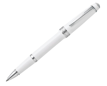 Pióro kulkowe Cross Bailey Light białe, elementy chromowane