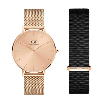 Set Armbanduhr Petite Unitone Rose-gold D36 + Armband Petite Cornwall Rose-gold L16