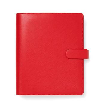 Organizer fILOFAX SAFFIANO A5, czerwony