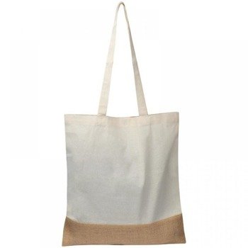 Torba bawełniana z jutowym dnem