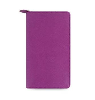 Organizer fILOFAX SAFFIANO Compact ZIP Personal, purpurowy