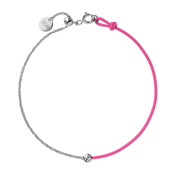 ICE-Jewellery-Diamond bracelet-Half chain-Pink
