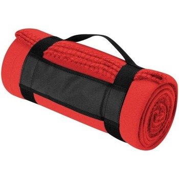 Koc polarowy z paskiem