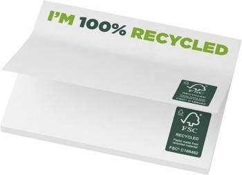 Karteczki samoprzylepne z recyklingu o wymiarach 100 x 75 mm Sticky-Mate®