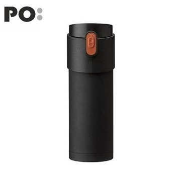 Kubek termiczny PO: Pao, czarno-czerwony