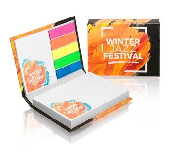 Zestaw notesów samoprzylepnych w twardej okładce