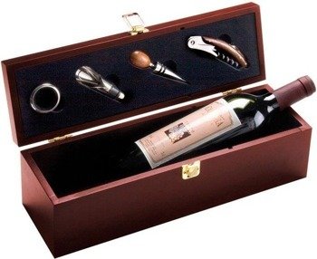 Drewniana skrzynka na wino