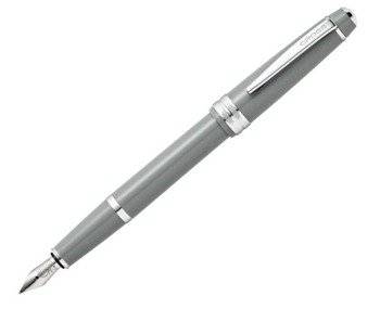 Pióro wieczne Cross Bailey Light szare, elementy chromowane
