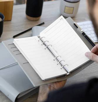 Organizer fILOFAX DOMINO Personal, szary