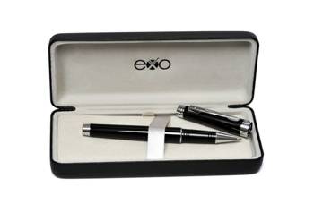Pióro kulkowe EXO Sagitta, czarny, wykończenia chromowane