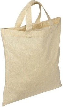 Mała torba bawełniana, krótkie uchwyty