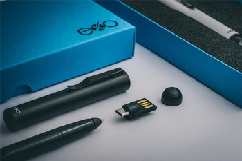 Długopis exo PenCraft z pamięcią 16GB i OTG, czarny, czarne wykończenia