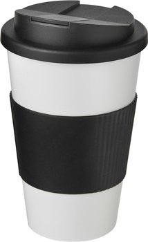 Americano® 350 ml tumbler with grip & spill-proof lid