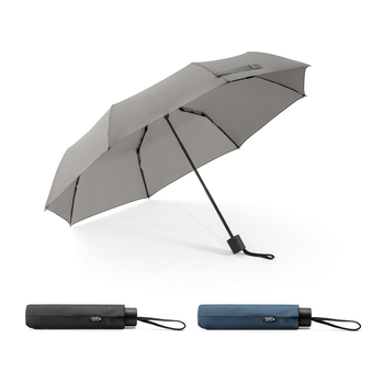 AIDEN. Parasol 21" z poliestru z recyklingu (100% rPET) o gramaturze 190T, składany na 3 części