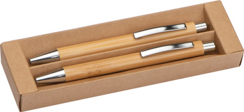 Zestaw piśmienniczy bambusowy