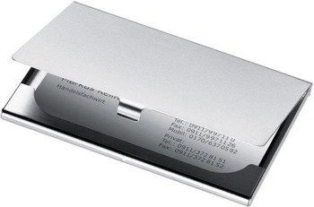 Metalowe etui na wizytówki